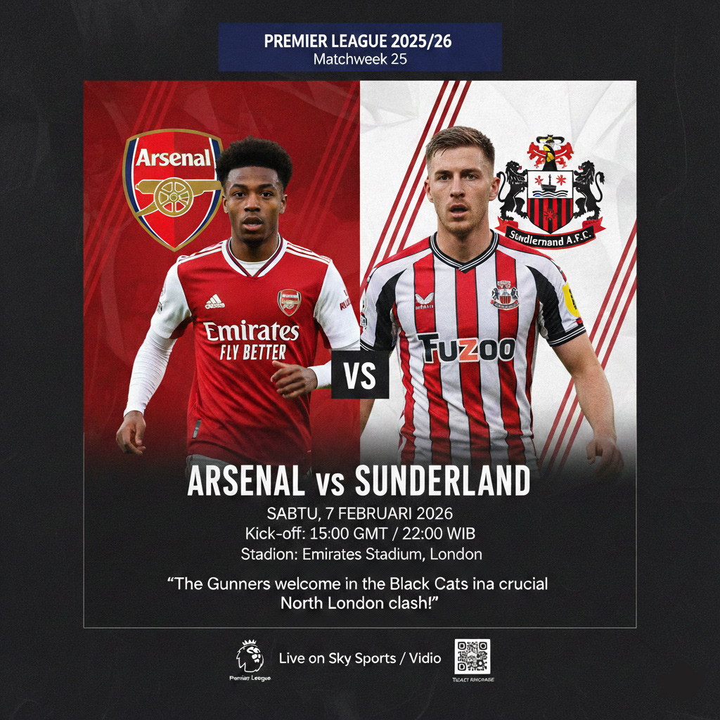 Arsenal vs Sunderland: Prediksi Skor 3-1 di English League Cup