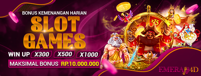 Bonus Kemenangan Harian Slot Games EMERA4D