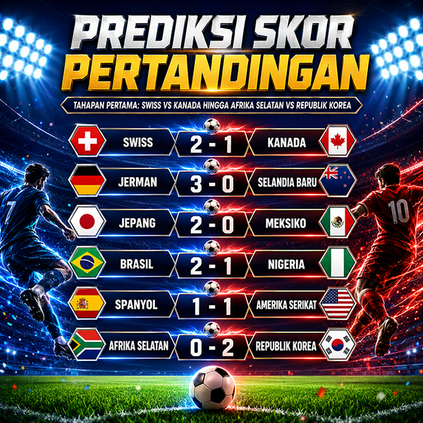 Prediksi Skor Tahapan Pertama