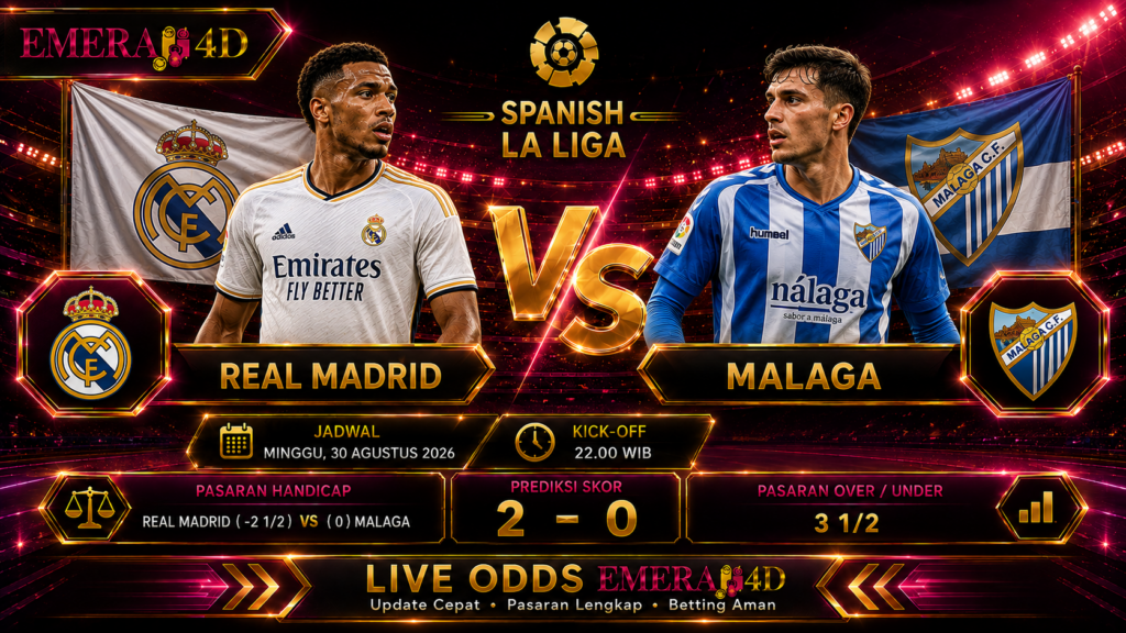Prediksi Real Madrid vs Malaga 30 Agustus 2026 Los Blancos Difavoritkan Menang di Bernabéu