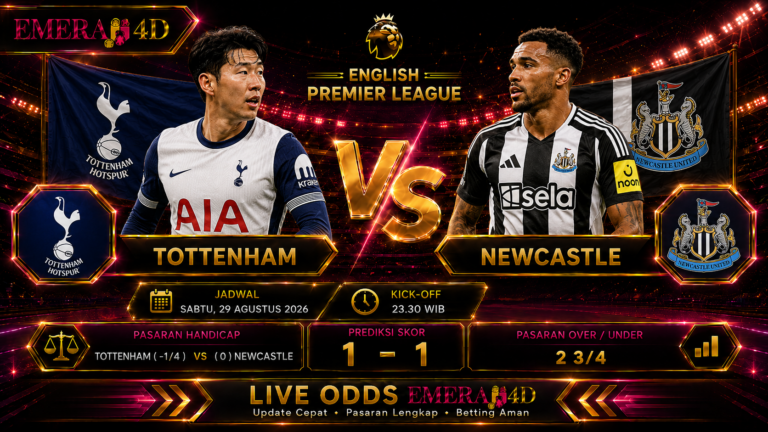 Prediksi Tottenham vs Newcastle 29 Agustus 2026 Duel Ketat Berpotensi Berakhir Imbang