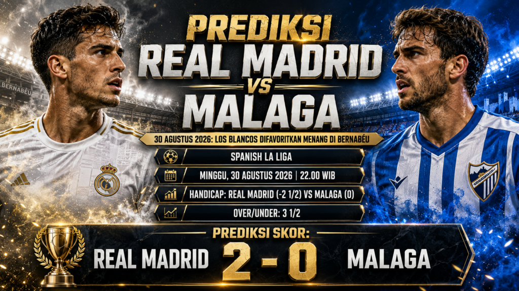 Prediksi Real Madrid vs Malaga 30 Agustus 2026