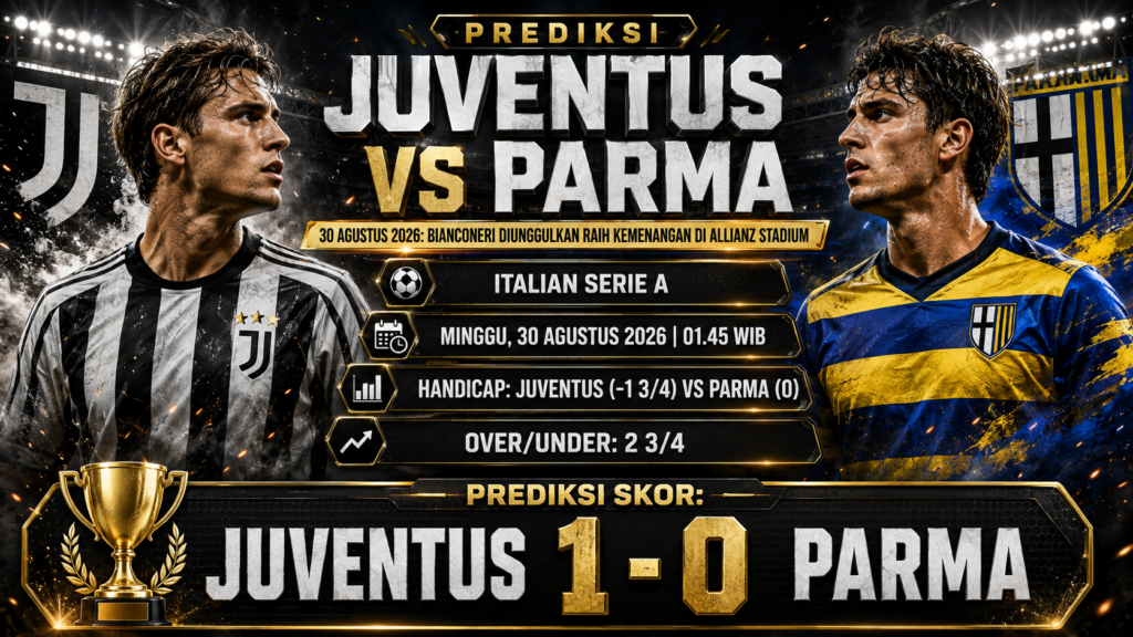 Prediksi Juventus vs Parma 30 Agustus 2026